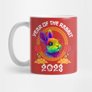 Happy Chinese New Year 2023 Year Of The Rabbit Pop Art Mug